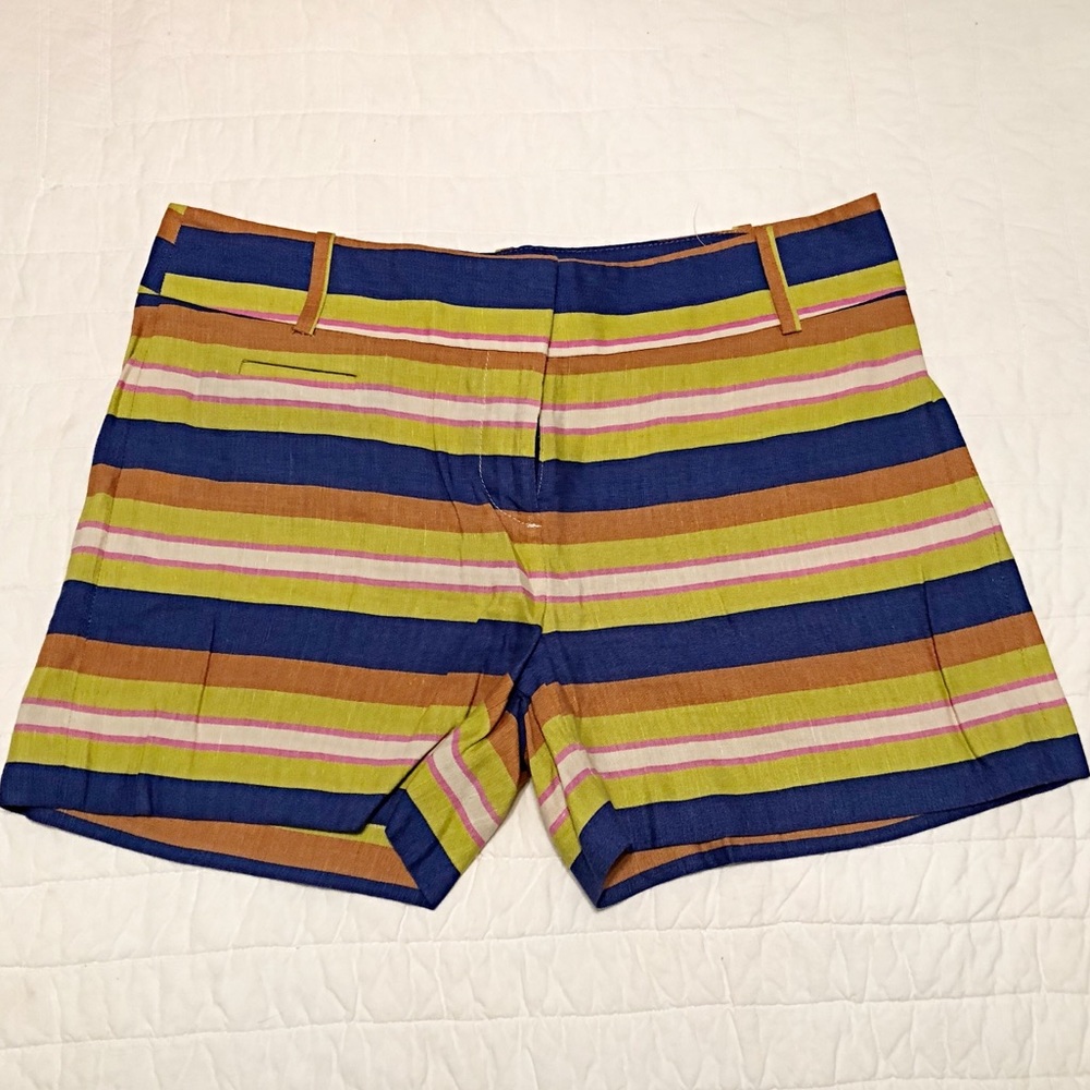 Loft Striped Linen Shorts